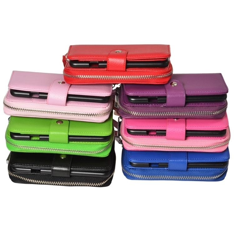 2 in 1 Separable Zipper Wallet Leather Case with Lanyard for iPhone 6 Plus & 6S Plus