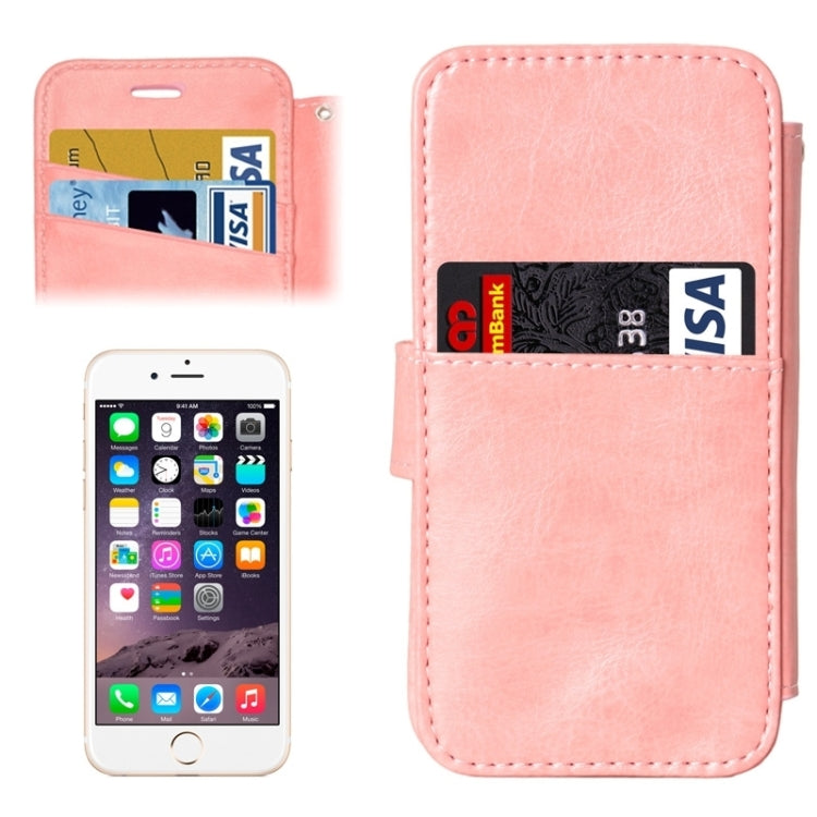 2 in 1 Separable Back Cover Card Slot Style PU Leather Case for iPhone 6 Plus