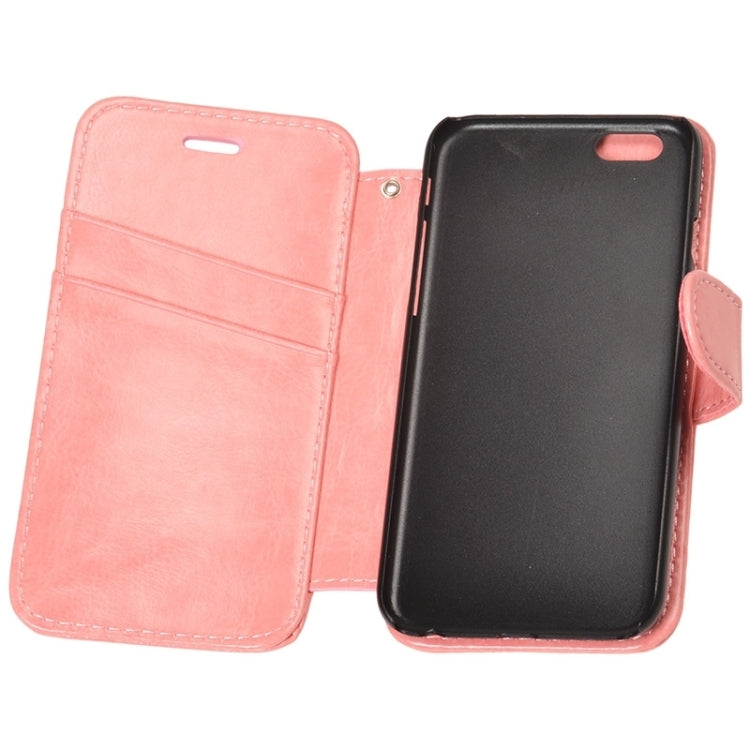 2 in 1 Separable Back Cover Card Slot Style PU Leather Case for iPhone 6 Plus
