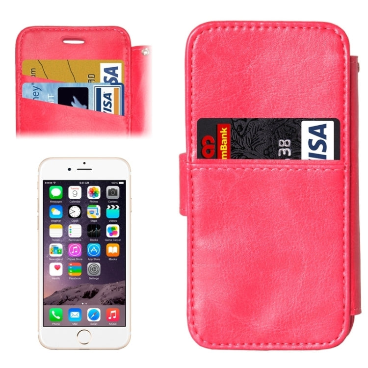 2 in 1 Separable Back Cover Card Slot Style PU Leather Case for iPhone 6 Plus