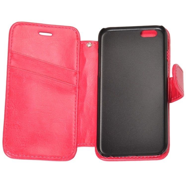 2 in 1 Separable Back Cover Card Slot Style PU Leather Case for iPhone 6 Plus