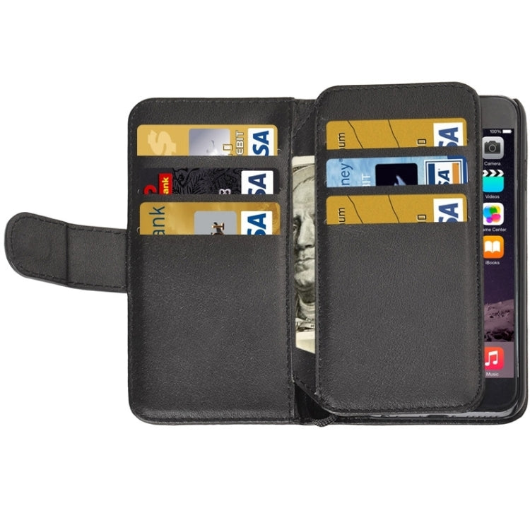Wallet Style Six Card Slots PU Leather Case with Lanyard for iPhone 6 Plus & 6S Plus