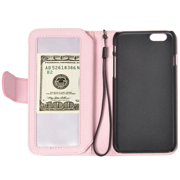 Wallet Style Six Card Slots PU Leather Case with Lanyard for iPhone 6 Plus & 6S Plus