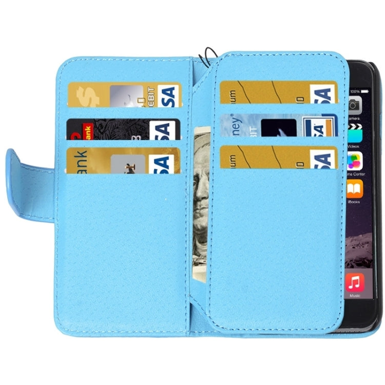 Wallet Style Six Card Slots PU Leather Case with Lanyard for iPhone 6 Plus & 6S Plus