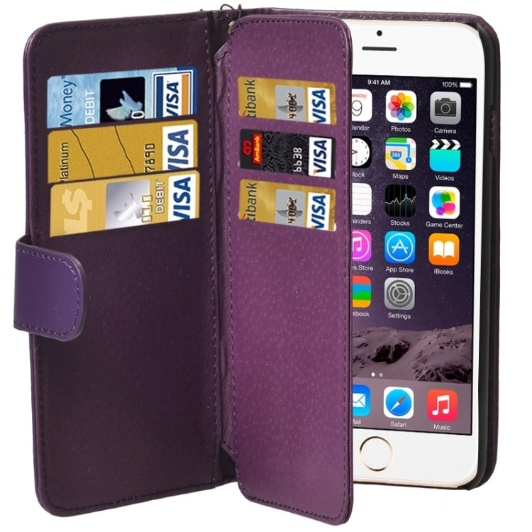 Wallet Style Six Card Slots PU Leather Case with Lanyard for iPhone 6 Plus & 6S Plus