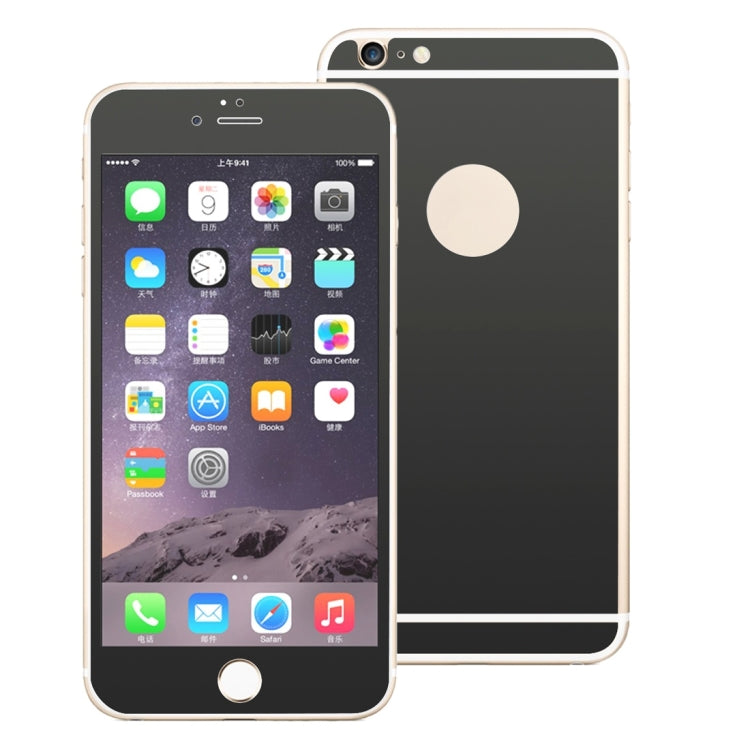 0.3mm Ultra-thin Plating Full Screen Front + Back Color Mirror Tempered Glass Screen Protector for iPhone 6 Plus & 6s Plus