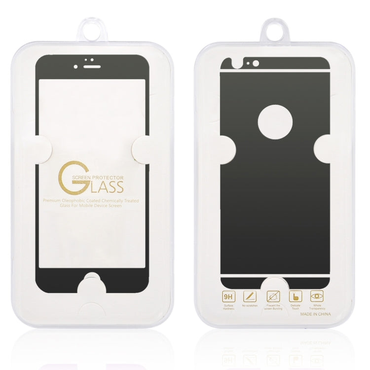 0.3mm Ultra-thin Plating Full Screen Front + Back Color Mirror Tempered Glass Screen Protector for iPhone 6 Plus & 6s Plus