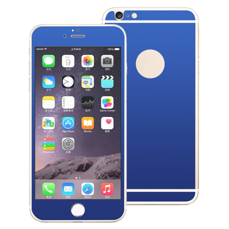 0.3mm Ultra-thin Plating Full Screen Front + Back Color Mirror Tempered Glass Screen Protector for iPhone 6 Plus & 6s Plus