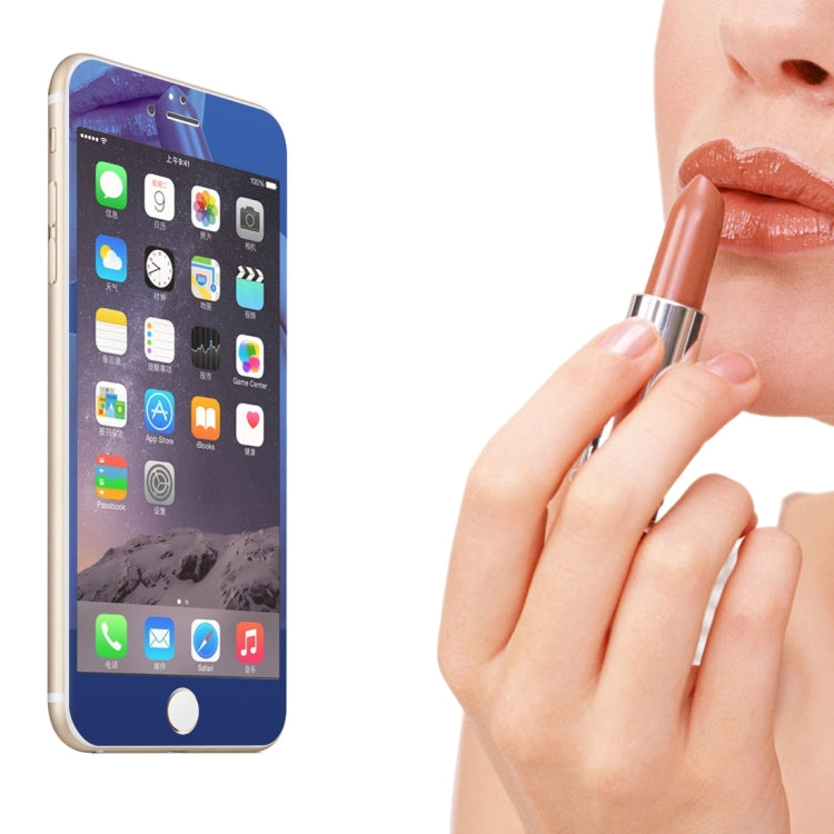 0.3mm Ultra-thin Plating Full Screen Front + Back Color Mirror Tempered Glass Screen Protector for iPhone 6 Plus & 6s Plus