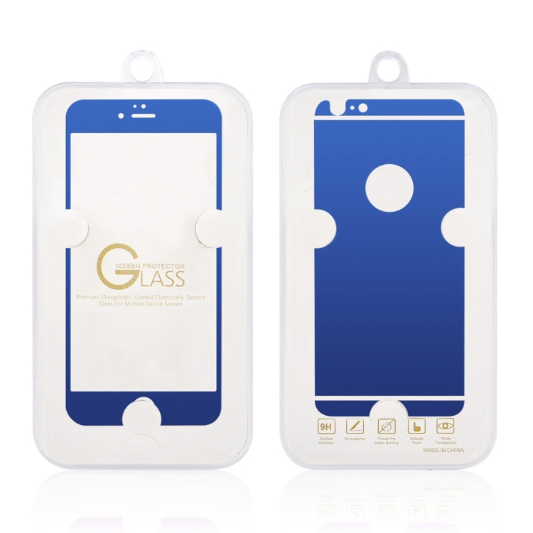0.3mm Ultra-thin Plating Full Screen Front + Back Color Mirror Tempered Glass Screen Protector for iPhone 6 Plus & 6s Plus