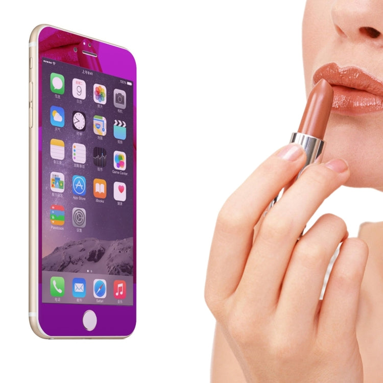 0.3mm Ultra-thin Plating Full Screen Front + Back Color Mirror Tempered Glass Screen Protector for iPhone 6 Plus & 6s Plus