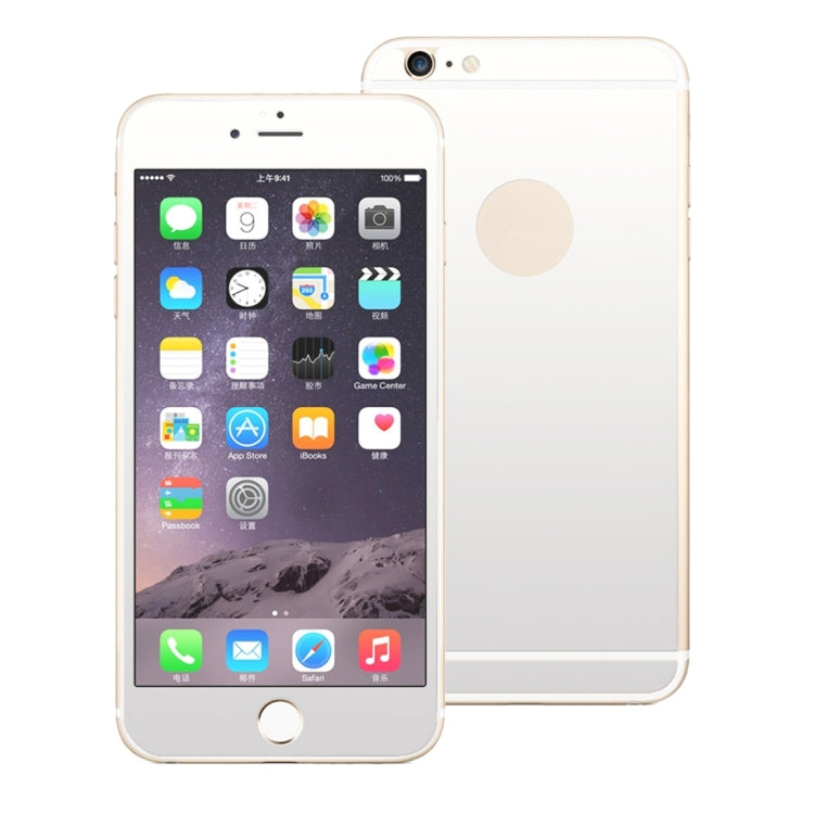 0.3mm Ultra-thin Plating Full Screen Front + Back Color Mirror Tempered Glass Screen Protector for iPhone 6 Plus & 6s Plus