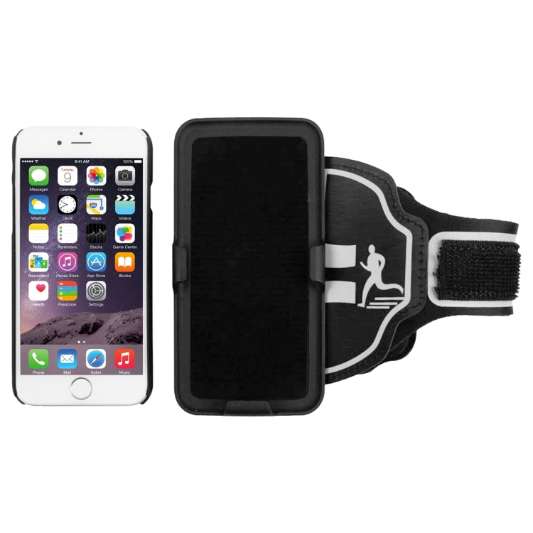 For iPhone 6 Plus & 6s Plus Sport Armband Case Hard Back Cover with Back Splint & Keys Bag / Change Pocket / Card Slots