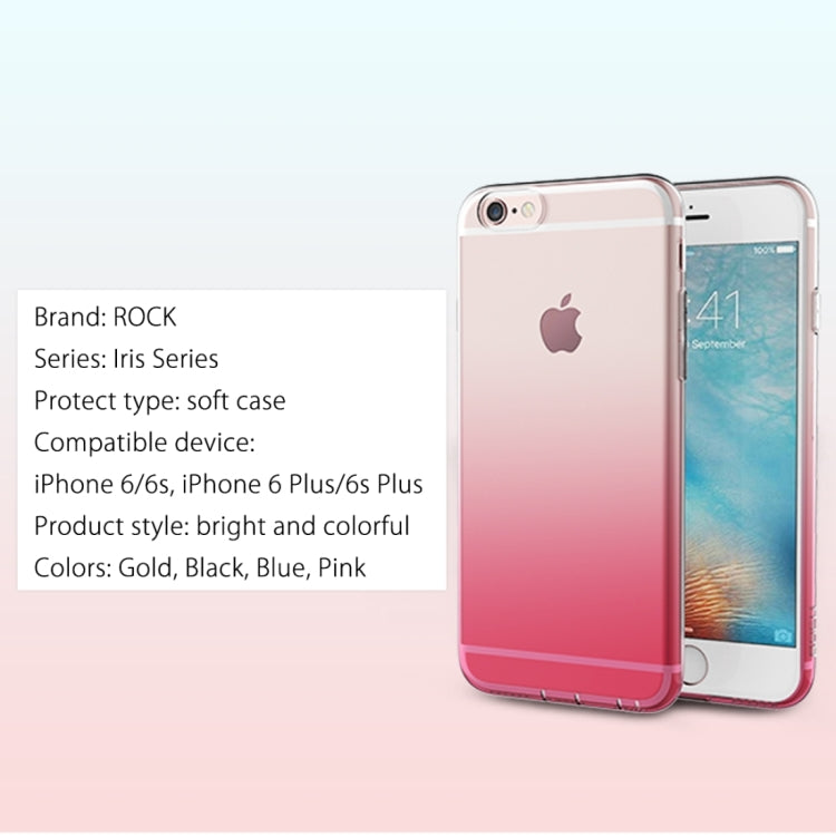 Rock Iris Series For iPhone 6 Plus & 6s Plus Stylish Gradually Changing Color Soft TPU Protective Back Case