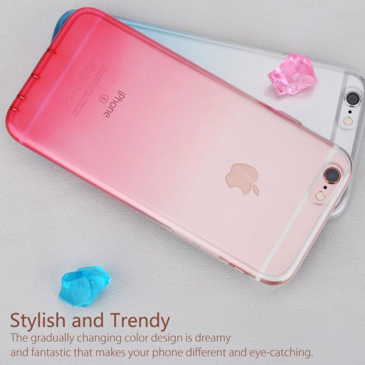 Rock Iris Series For iPhone 6 Plus & 6s Plus Stylish Gradually Changing Color Soft TPU Protective Back Case