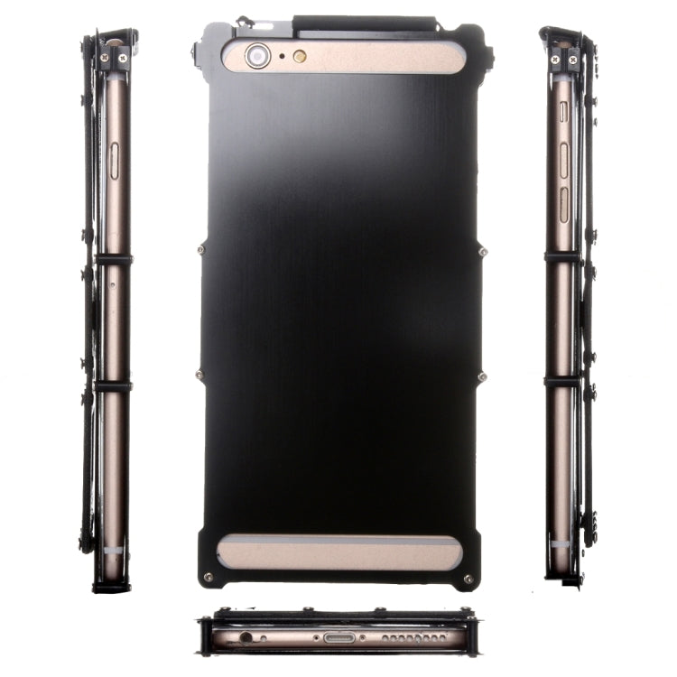 For iPhone 6 Plus & 6s Plus Professional and Powerful Dustproof Shatter-resistant Shockproof Iron Man Protective Case with Caller ID Display