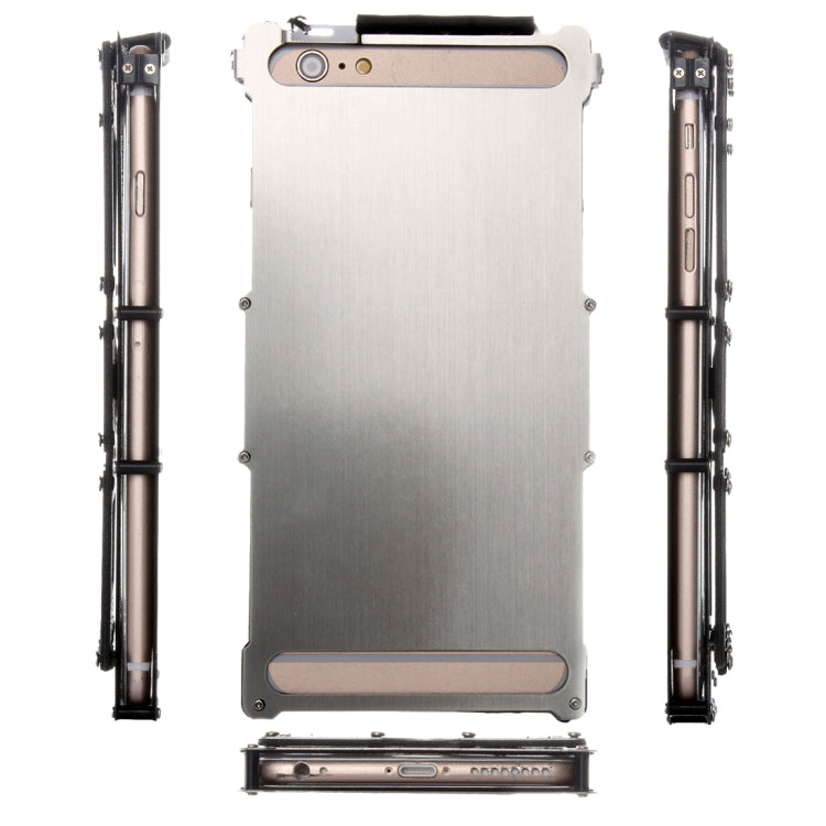 For iPhone 6 Plus & 6s Plus Professional and Powerful Dustproof Shatter-resistant Shockproof Iron Man Protective Case with Caller ID Display