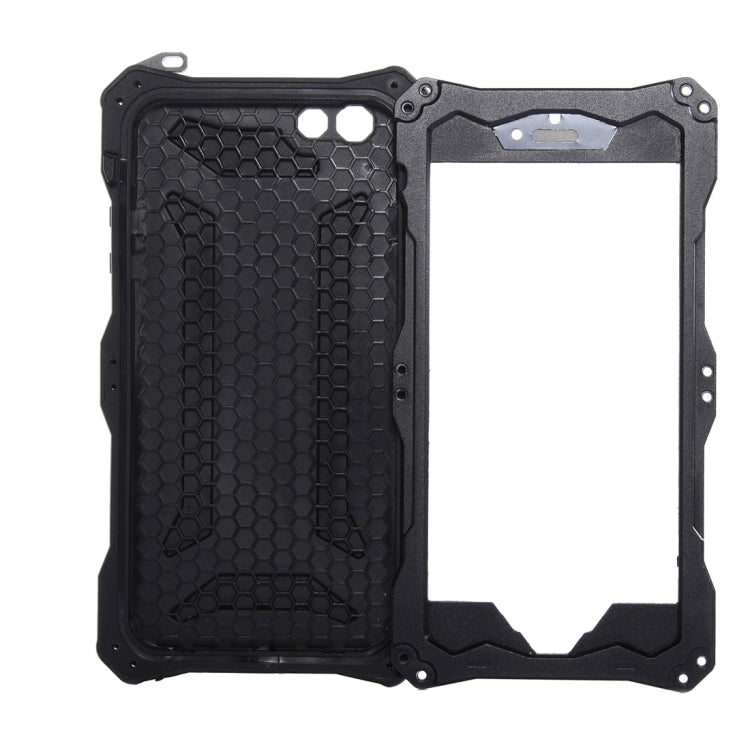 For iPhone 6 Plus & 6s Plus Professional and Powerful Dustproof Shatter-resistant Shockproof IPX7 Waterproof Carbon Fibre Metal Protective Case