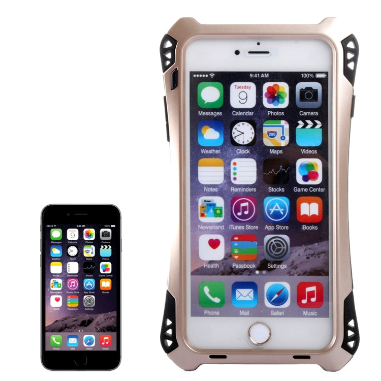 For iPhone 6 Plus & 6s Plus Professional and Powerful Dustproof Shatter-resistant Shockproof Tiny Waist Transformers Style Carbon Fibre Metal Protective Case with Tempered Glass Front Film Cover