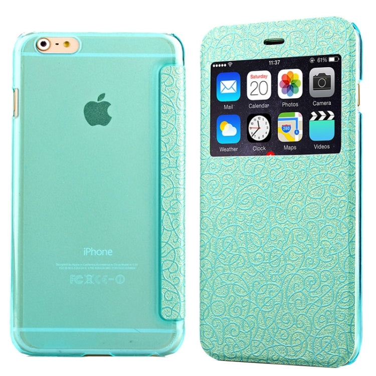Flower of Palace Pattern Flip Leather Case with Card Slot & Caller ID Display for iPhone 6 Plus & 6S Plus