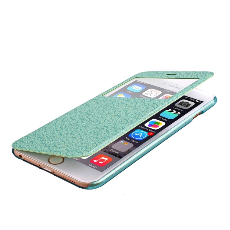 Flower of Palace Pattern Flip Leather Case with Card Slot & Caller ID Display for iPhone 6 Plus & 6S Plus