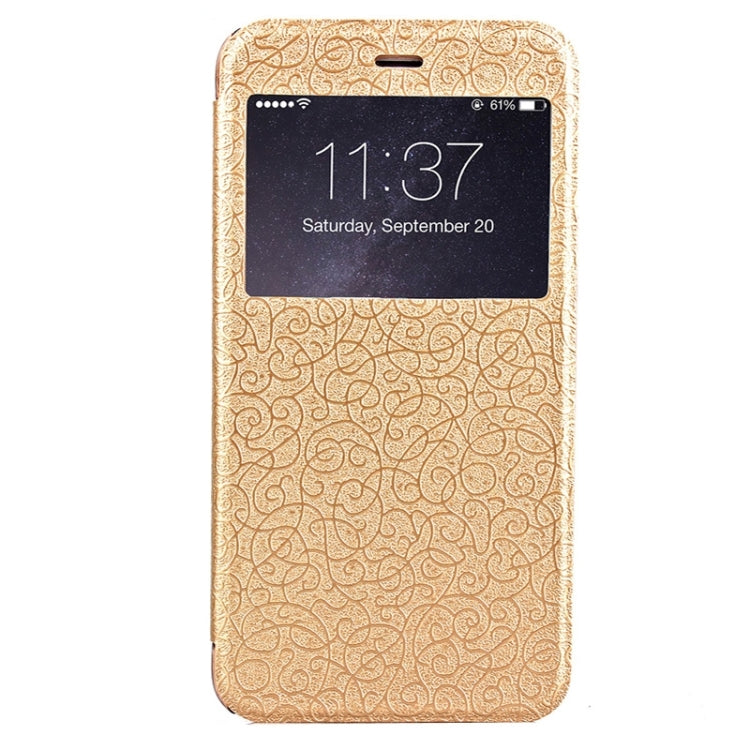 Flower of Palace Pattern Flip Leather Case with Card Slot & Caller ID Display for iPhone 6 Plus & 6S Plus