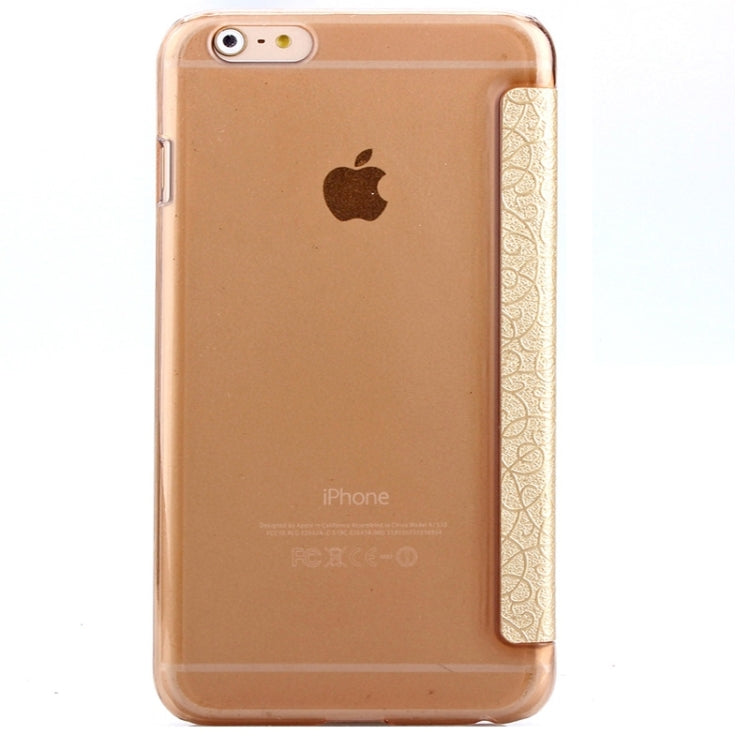Flower of Palace Pattern Flip Leather Case with Card Slot & Caller ID Display for iPhone 6 Plus & 6S Plus