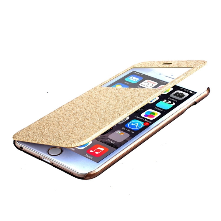 Flower of Palace Pattern Flip Leather Case with Card Slot & Caller ID Display for iPhone 6 Plus & 6S Plus
