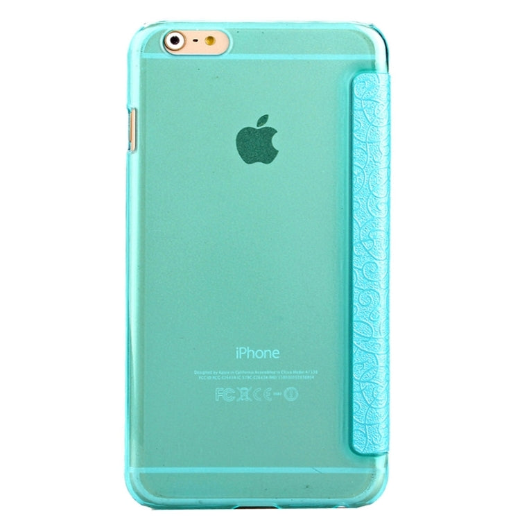 Flower of Palace Pattern Flip Leather Case with Card Slot & Caller ID Display for iPhone 6 Plus & 6S Plus