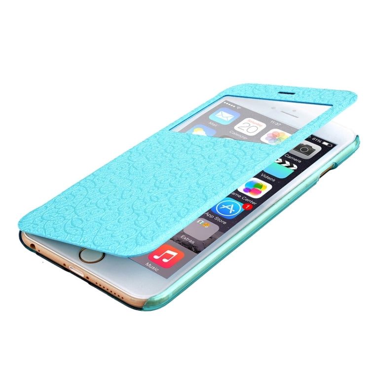 Flower of Palace Pattern Flip Leather Case with Card Slot & Caller ID Display for iPhone 6 Plus & 6S Plus