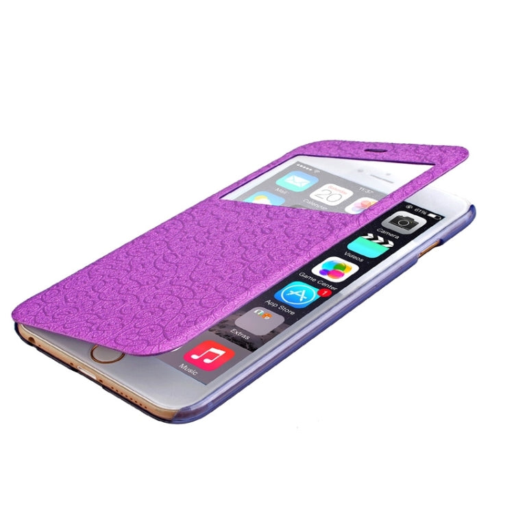 Flower of Palace Pattern Flip Leather Case with Card Slot & Caller ID Display for iPhone 6 Plus & 6S Plus