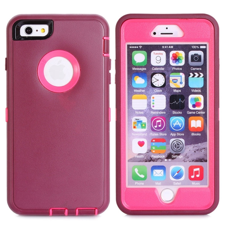 3 in 1 Hybrid Silicon & Plastic Protective Case for iPhone 6 Plus