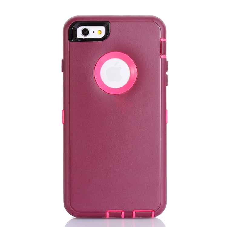 3 in 1 Hybrid Silicon & Plastic Protective Case for iPhone 6 Plus
