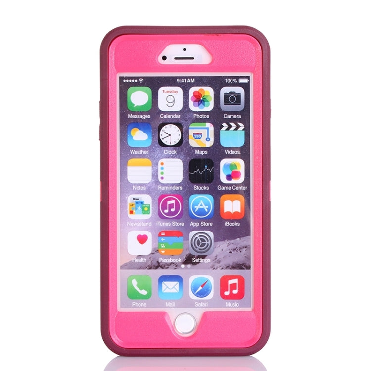 3 in 1 Hybrid Silicon & Plastic Protective Case for iPhone 6 Plus