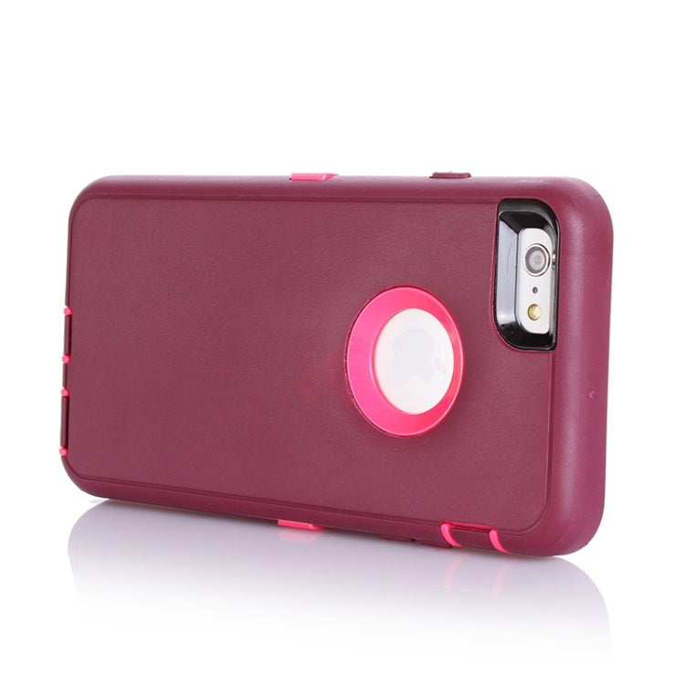 3 in 1 Hybrid Silicon & Plastic Protective Case for iPhone 6 Plus