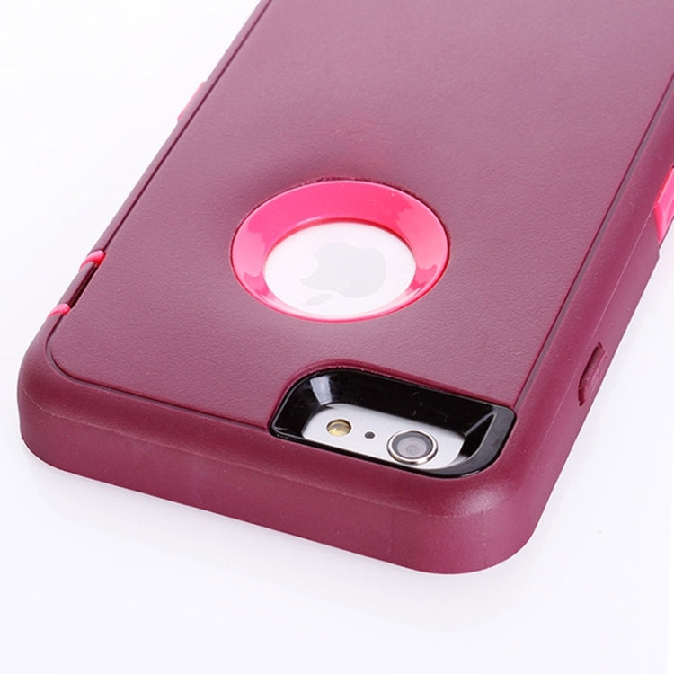 3 in 1 Hybrid Silicon & Plastic Protective Case for iPhone 6 Plus