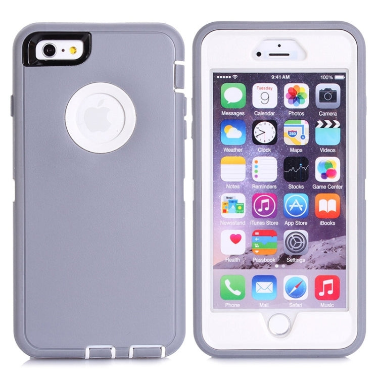 3 in 1 Hybrid Silicon & Plastic Protective Case for iPhone 6 Plus