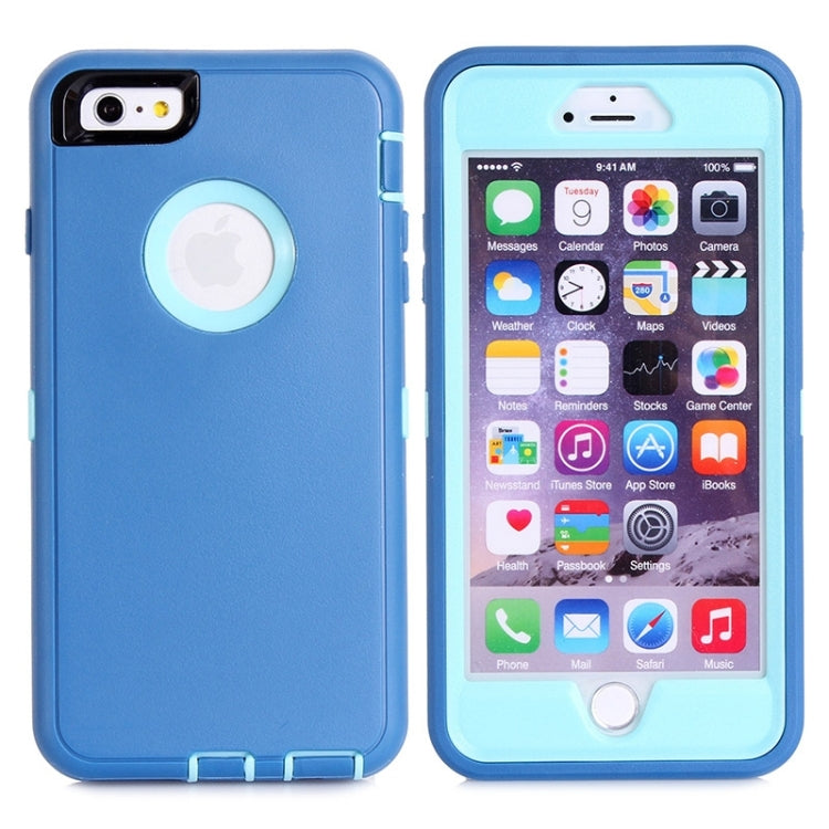 3 in 1 Hybrid Silicon & Plastic Protective Case for iPhone 6 Plus