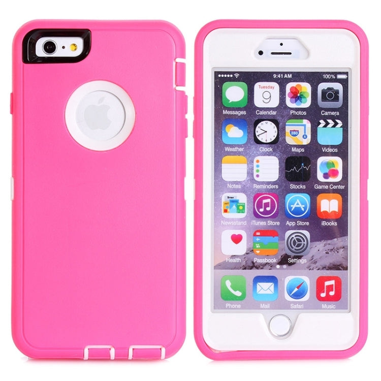 3 in 1 Hybrid Silicon & Plastic Protective Case for iPhone 6 Plus
