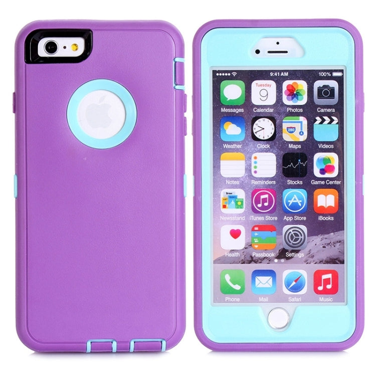 3 in 1 Hybrid Silicon & Plastic Protective Case for iPhone 6 Plus