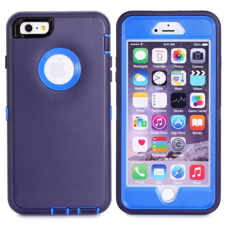 3 in 1 Hybrid Silicon & Plastic Protective Case for iPhone 6 Plus