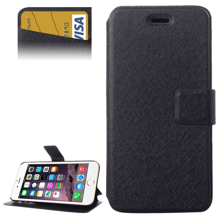 Silk Texture Horizontal Flip Leather Case with Card Slots & Holder for iPhone 6 Plus & 6S Plus