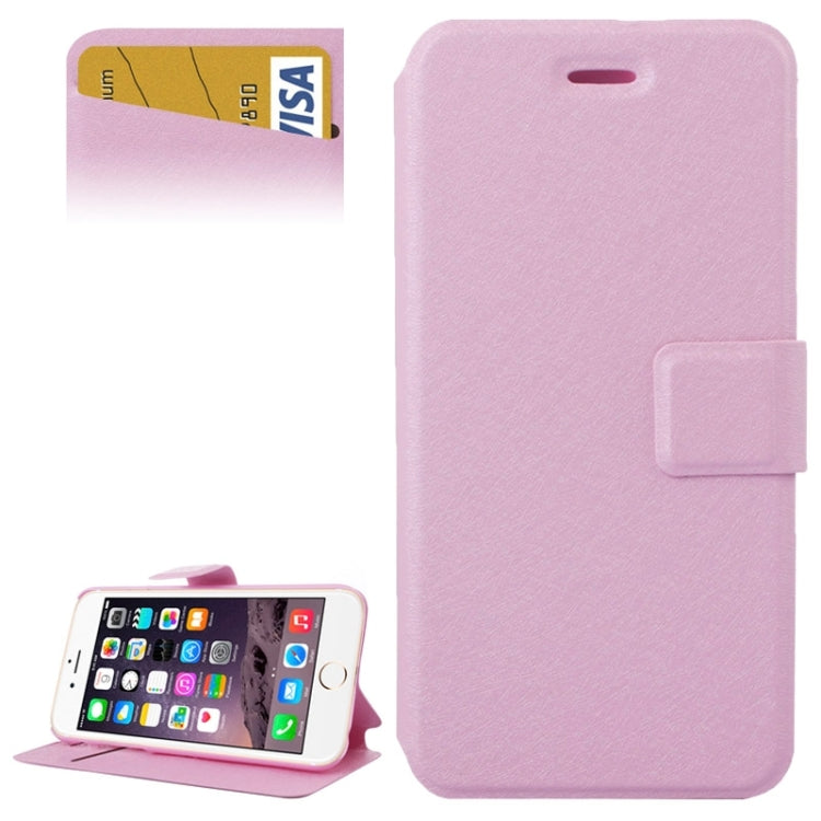 Silk Texture Horizontal Flip Leather Case with Card Slots & Holder for iPhone 6 Plus & 6S Plus