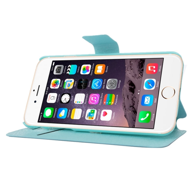 Silk Texture Horizontal Flip Leather Case with Card Slots & Holder for iPhone 6 Plus & 6S Plus