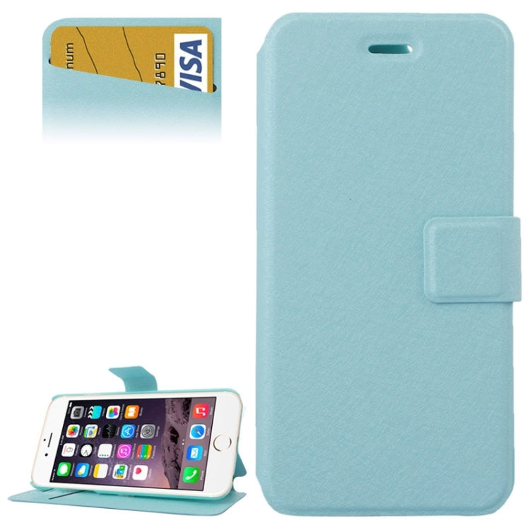 Silk Texture Horizontal Flip Leather Case with Card Slots & Holder for iPhone 6 Plus & 6S Plus
