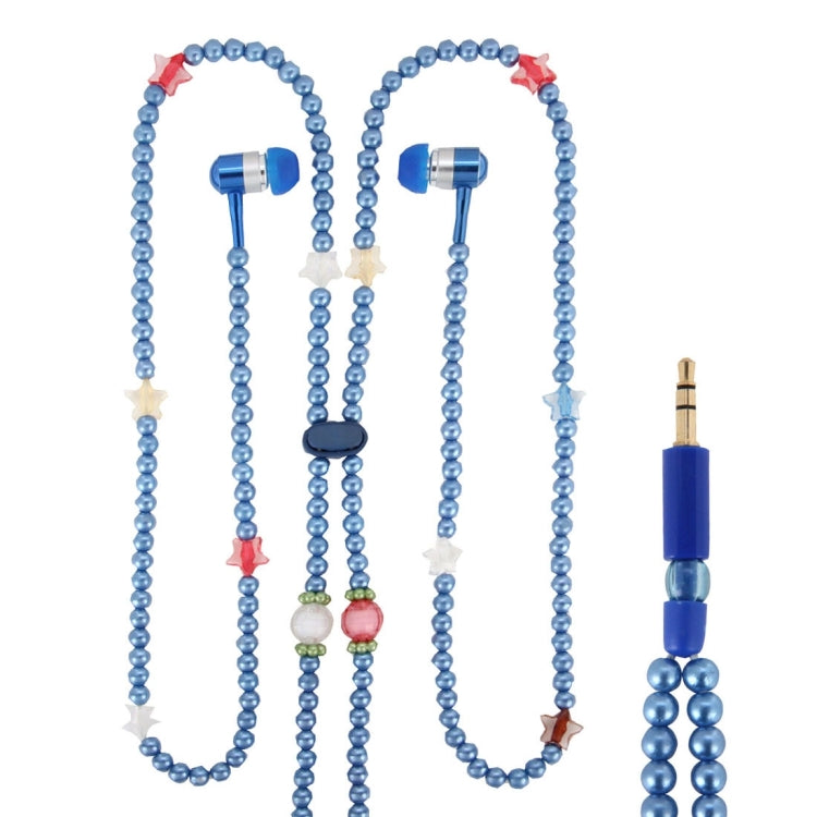 Multicolour Fashion Pearl Style In-ear Necklace Headphone