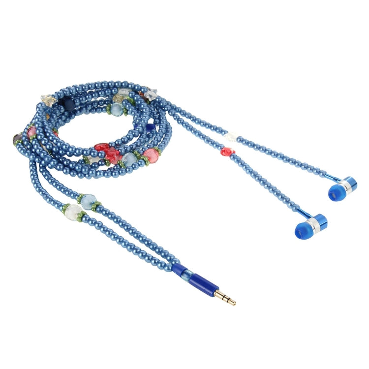 Multicolour Fashion Pearl Style In-ear Necklace Headphone