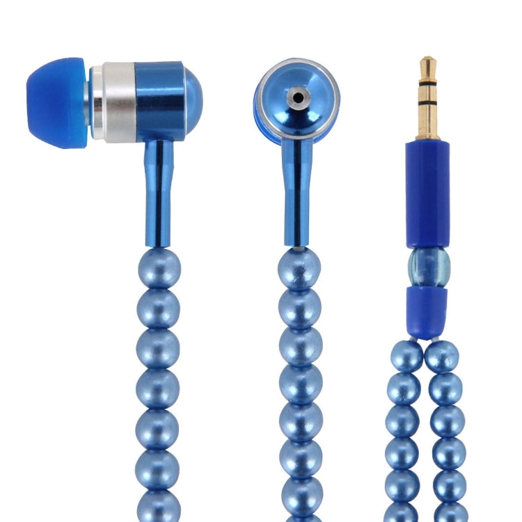 Multicolour Fashion Pearl Style In-ear Necklace Headphone