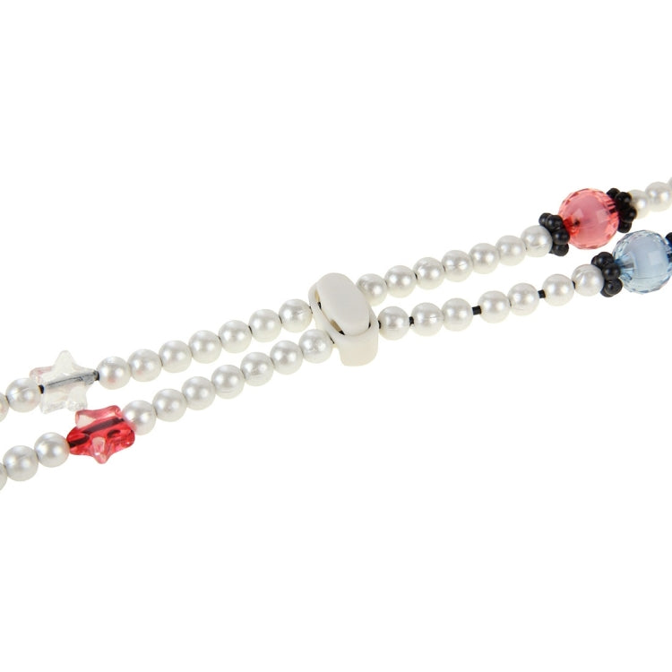 Multicolour Fashion Pearl Style In-ear Necklace Headphone