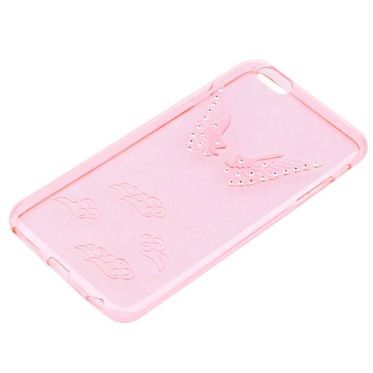 3D Diamond-Encrusted Angel Wings Pattern TPU Protective Case for iPhone 6 Plus & 6S Plus